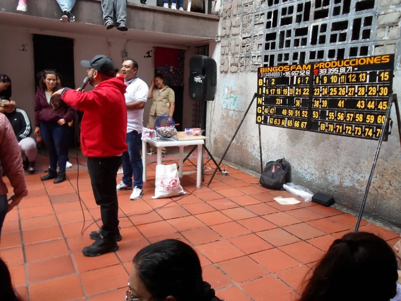 Bingo recreativo de alimentación