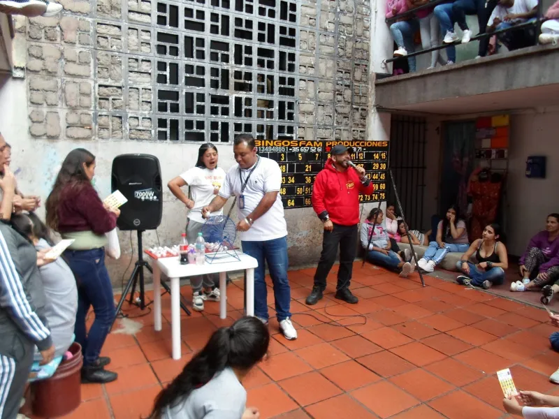 Bingo recreativo de alimentación